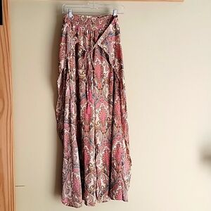 Paani Sz Med Silky Polyester hankerchief wrap pants